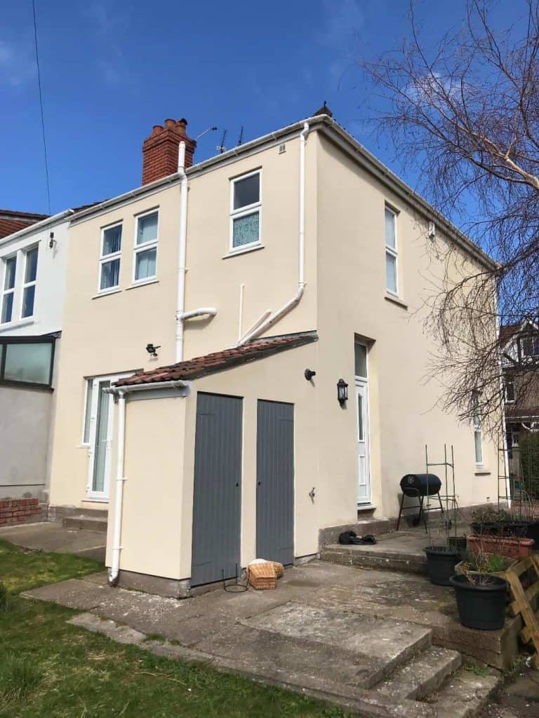 House in Bristol with new external render