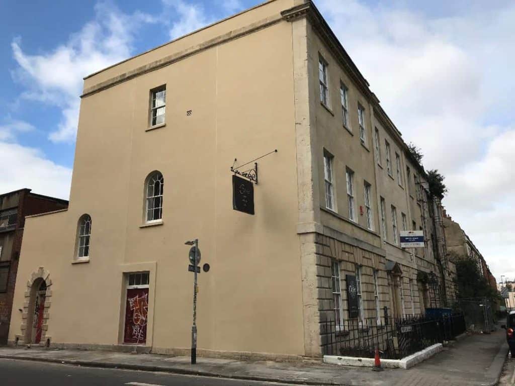 House in Portland Square, Bristol with new rendering