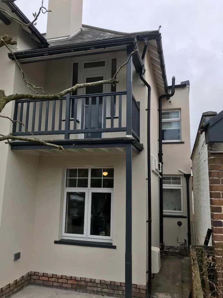 House in Redland, Bristol with new rendering